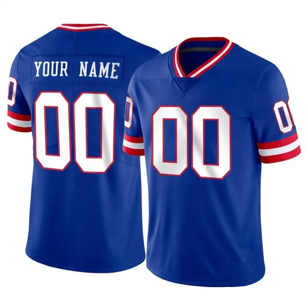 Custom NY.Giants Royal Classic Vapor Home Game Any Name & Numbers CBdoa Stitched Jerseys