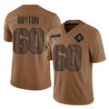 D.Cowboys #60 Tyler Guyton Player Brown Salute to Service Limited Home Game CBdoa Stitched Jerseys