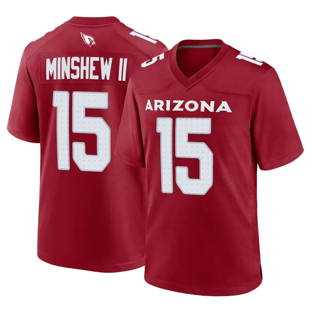 A.Cardinals #15 Gardner Minshew II Player Cardinal Limited Home Game CBdoa Stitched Jerseys