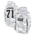 C.Browns #71 Tytus Howard Player Arctic Camo Salute to Service Hoodies Limited Game CBdoa Stitched Jerseys