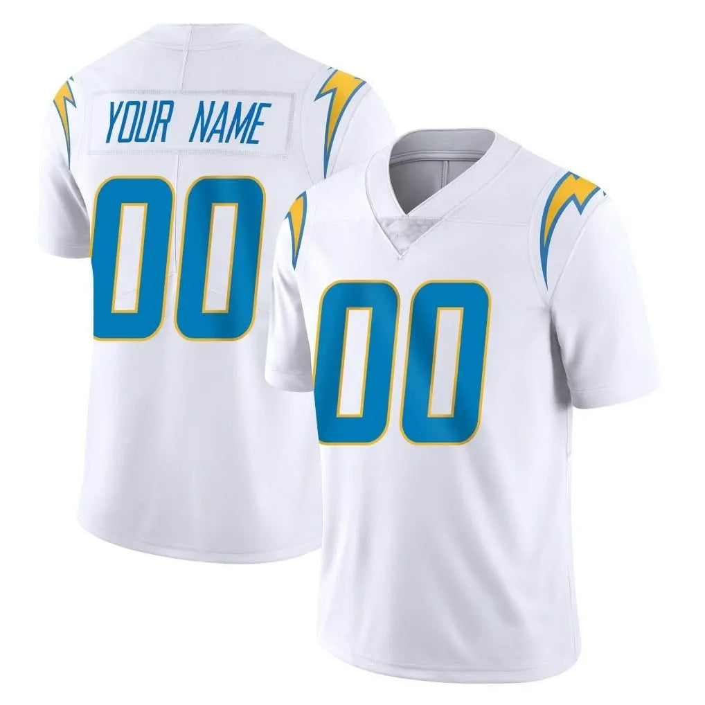 Custom LA.Chargers White Limited Vapor Untouchable Home Game Any Name & Numbers CBdoa Stitched Jerseys