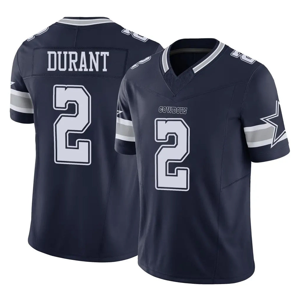 D.Cowboys #2 Cobie Durant Player Navy Limited Vapor F.U.S.E. Home Game CBdoa Stitched Jerseys