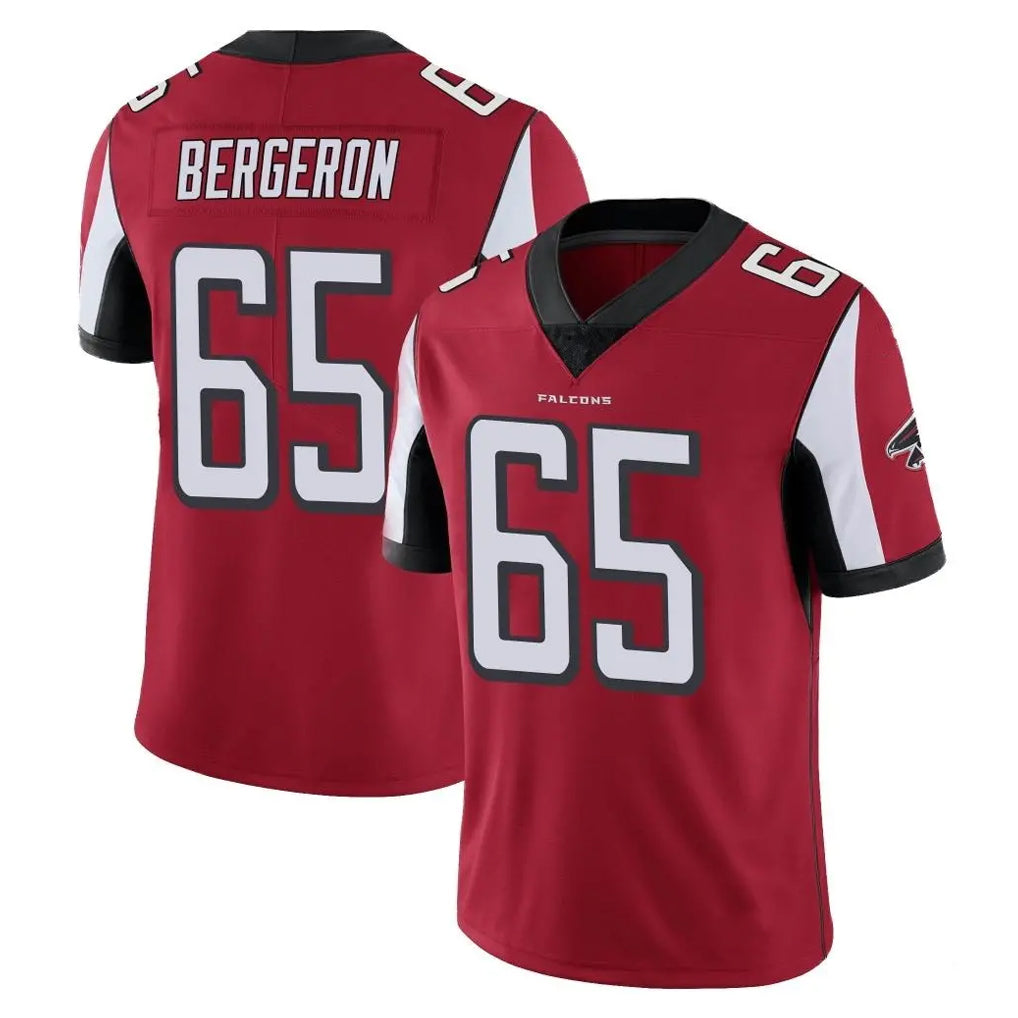 A.Falcons #65 Matthew Bergeron Player Red Color Vapor Untouchable Limited Home Game CBdoa Stitched Jerseys