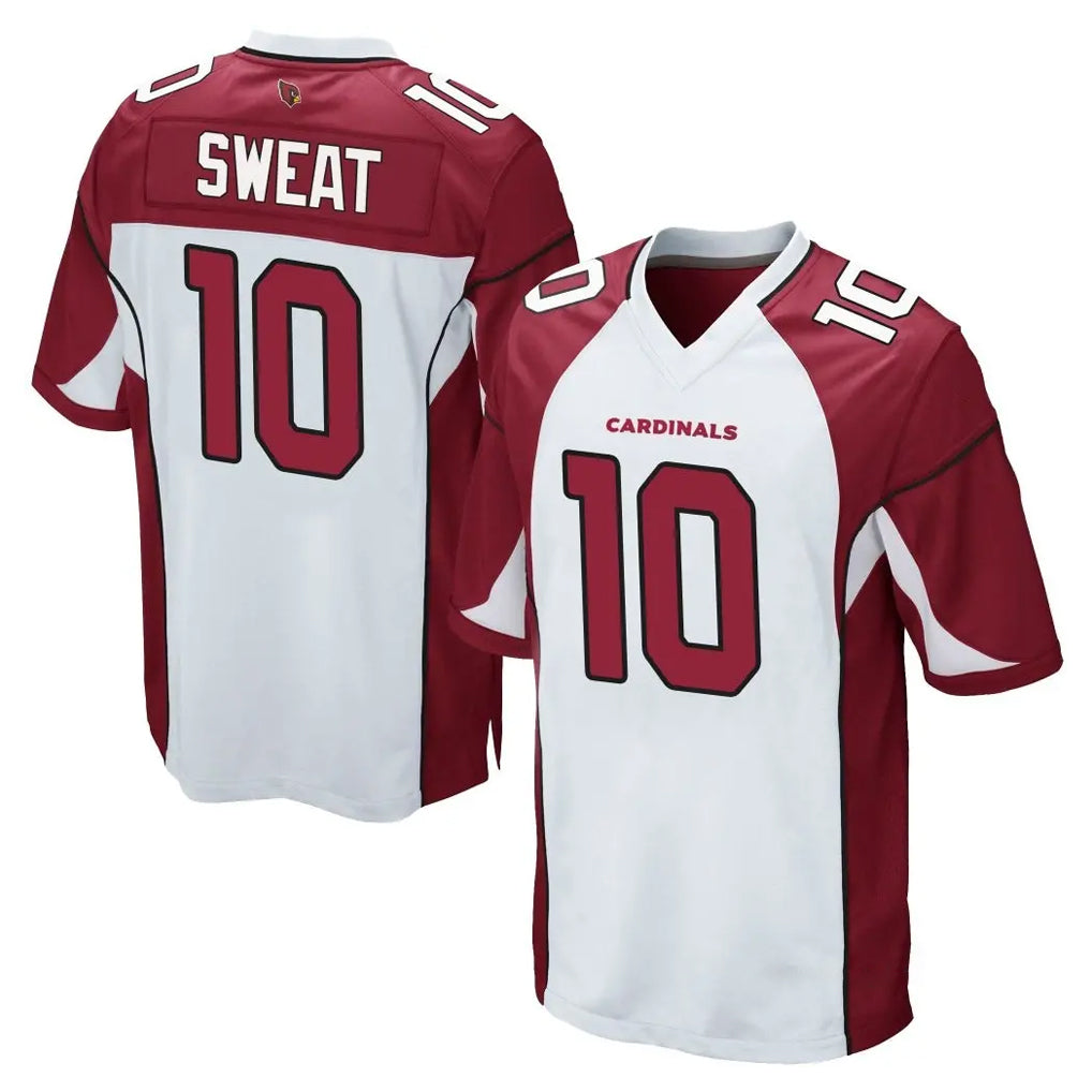 A.Cardinals #10 Josh Sweat Player White Cardinal Home Game CBdoa Stitched Jerseys
