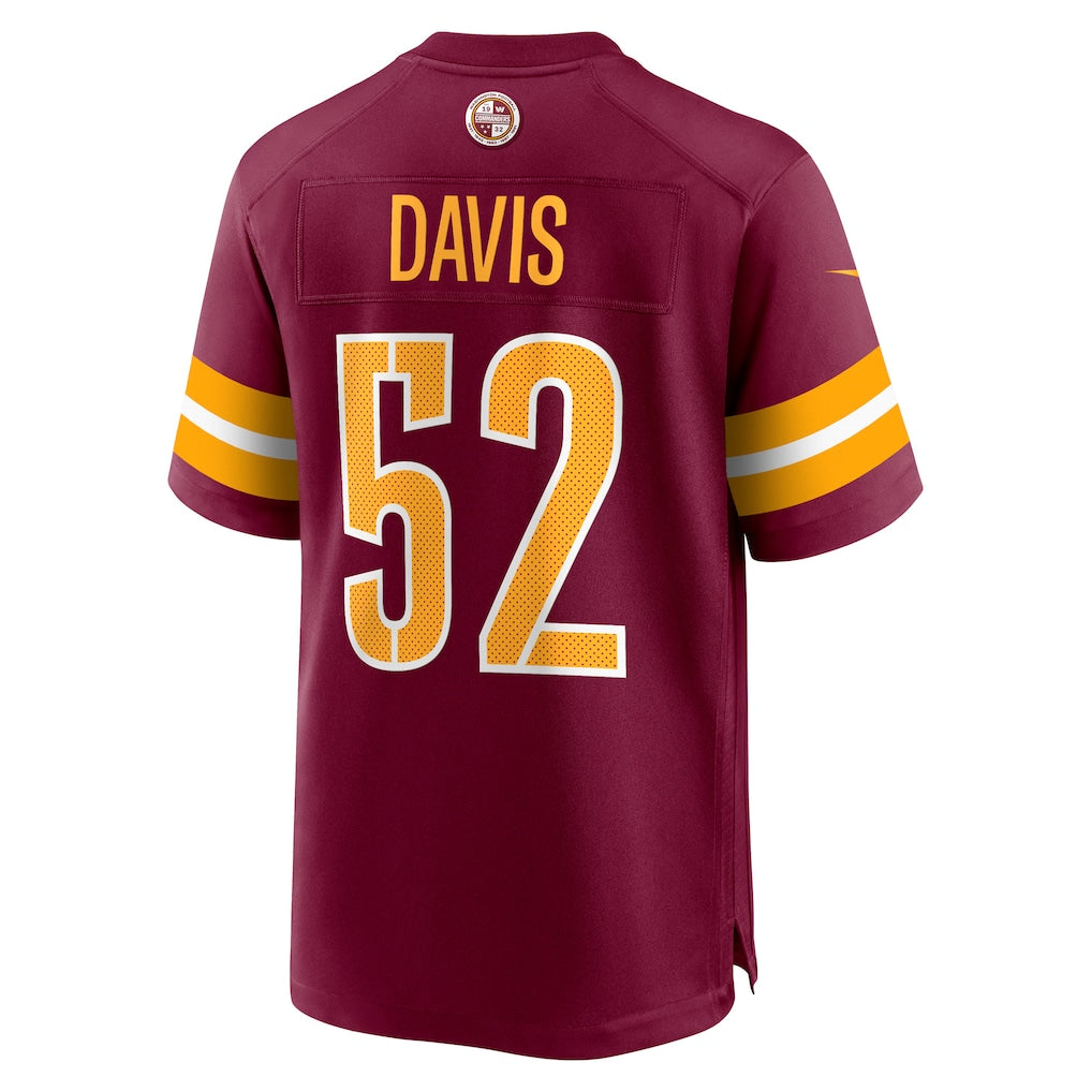 CBdoa W.Commanders #52 Jamin Davis Burgundy Player Game Jersey