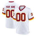 Custom W.Commanders White Home Game Any Name & Numbers CBdoa Stitched Jerseys