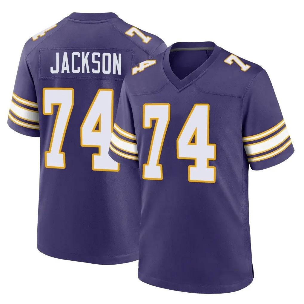 MN.Vikings #74 Donovan Jackson Player Purple Classic Home Game CBdoa Stitched Jerseys