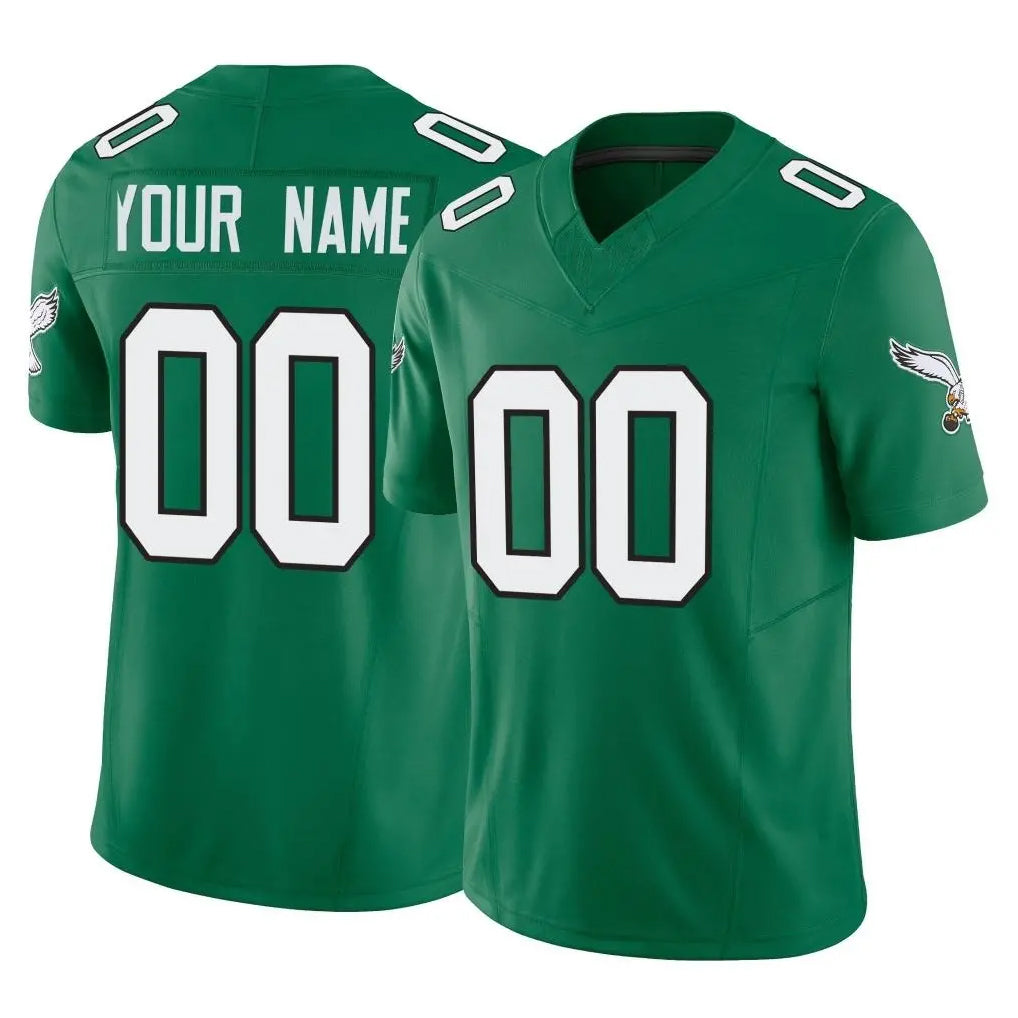 Custom P.Eagles Green Kelly Alternate Vapor F.U.S.E. Home Game Any Name & Numbers CBdoa Stitched Jerseys