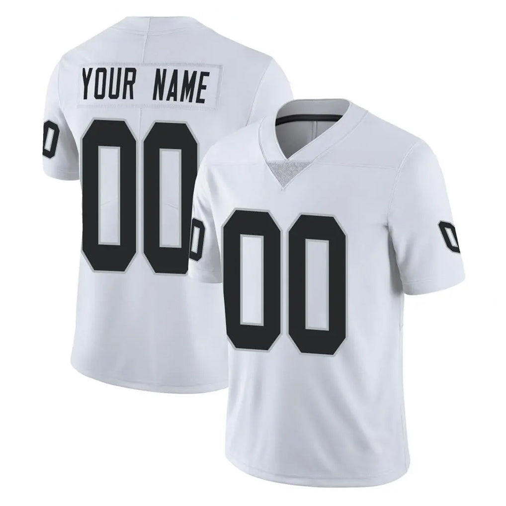 Custom LV.Raiders White Limited Vapor Untouchable Home Game Any Name & Numbers CBdoa Stitched Jerseys