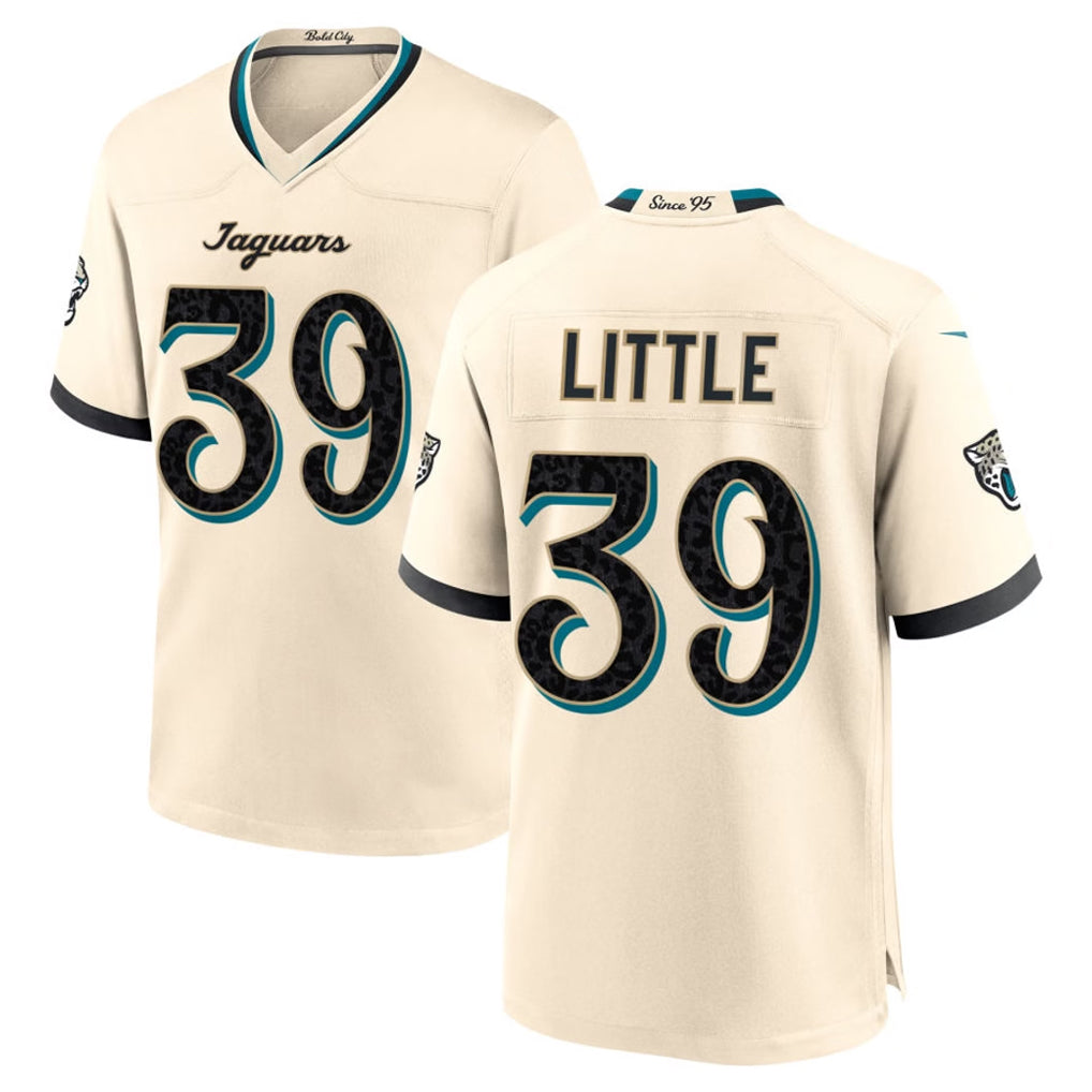 J.Jaguars #39 Cam Little Player Natural 2026 Rivalries Collection Game CBdoa Stitched Jerseys