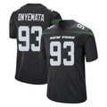 NY.Jets #93 David Onyemata Player Stealth Black Home Game CBdoa Stitched Jerseys