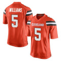 C.Browns #5 Quincy Williams Player Orange Home Game CBdoa Stitched Jerseys