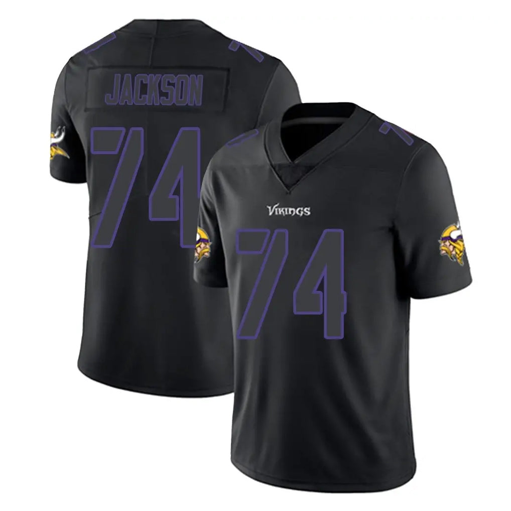 MN.Vikings #74 Donovan Jackson Player Black Impact LImited Home Game CBdoa Stitched Jerseys