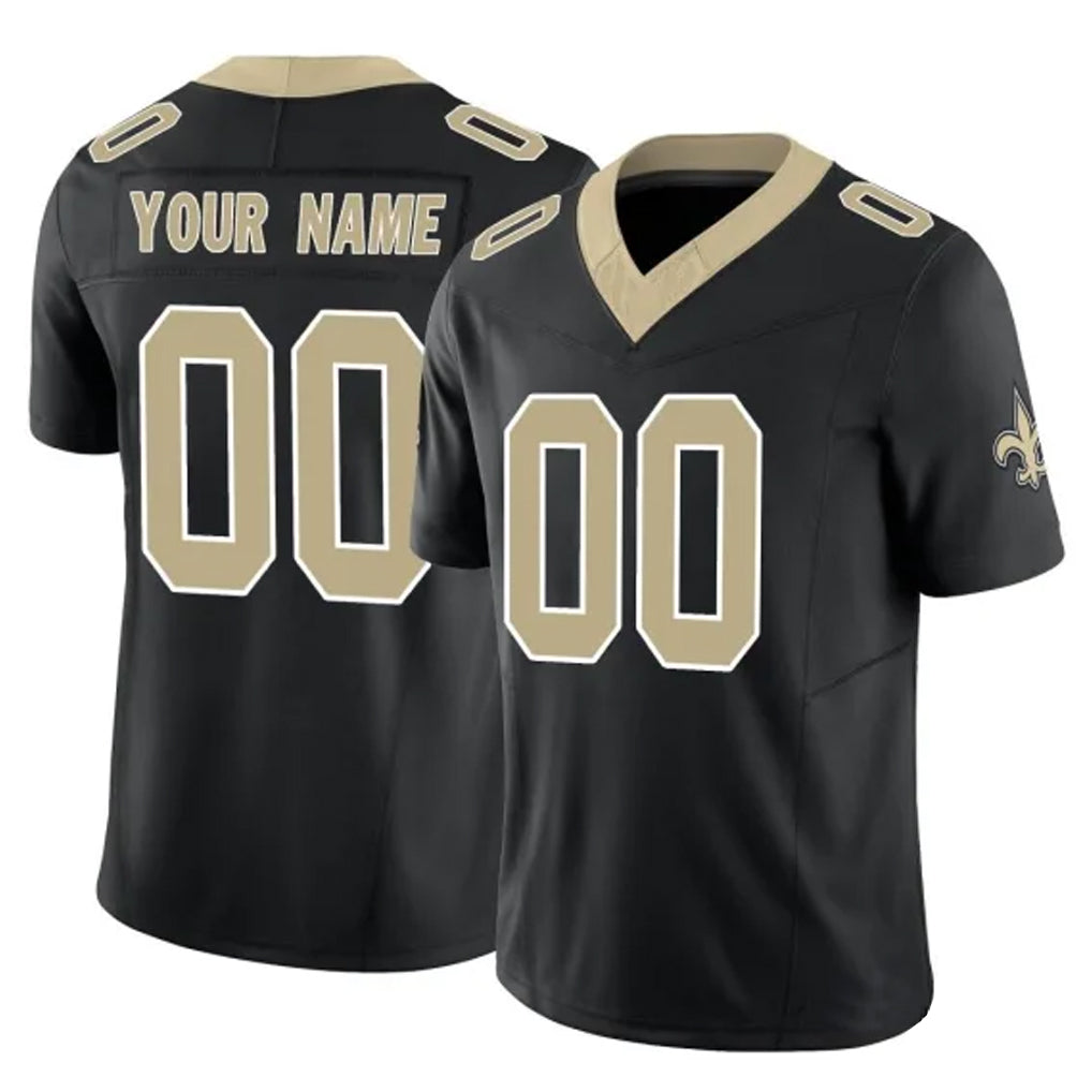 Custom NO.Saints Black Limited Vapor F.U.S.E. Home Game Any Name & Numbers CBdoa Stitched Jerseys