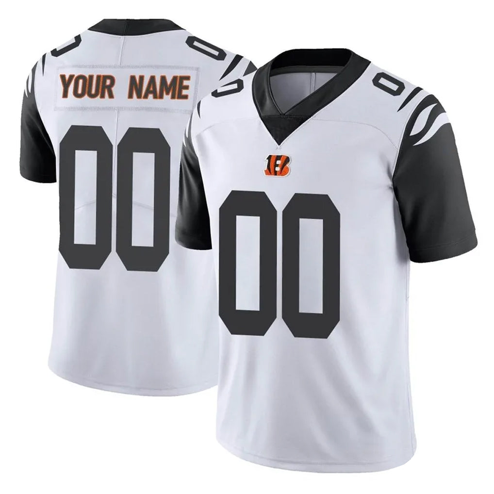 Custom C.Bengals White Color Rush Vapor Untouchable Limted Home Game Any Name & Numbers CBdoa Stitched Jerseys