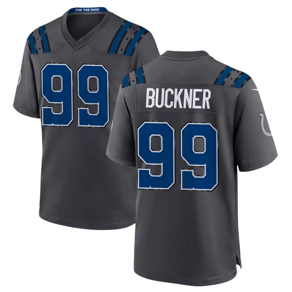 IN.Colts #99 DeForest Buckner Player Anthracite 2026 Rivalries Collection Home Game CBdoa Stitched Jerseys