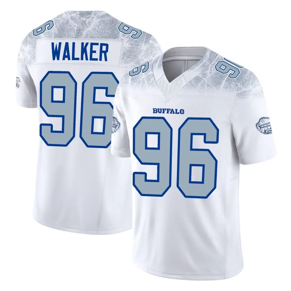 B.Bills #96 Deone Walker Player White Rivalries Collection Limited Game CBdoa Stitched Jerseys