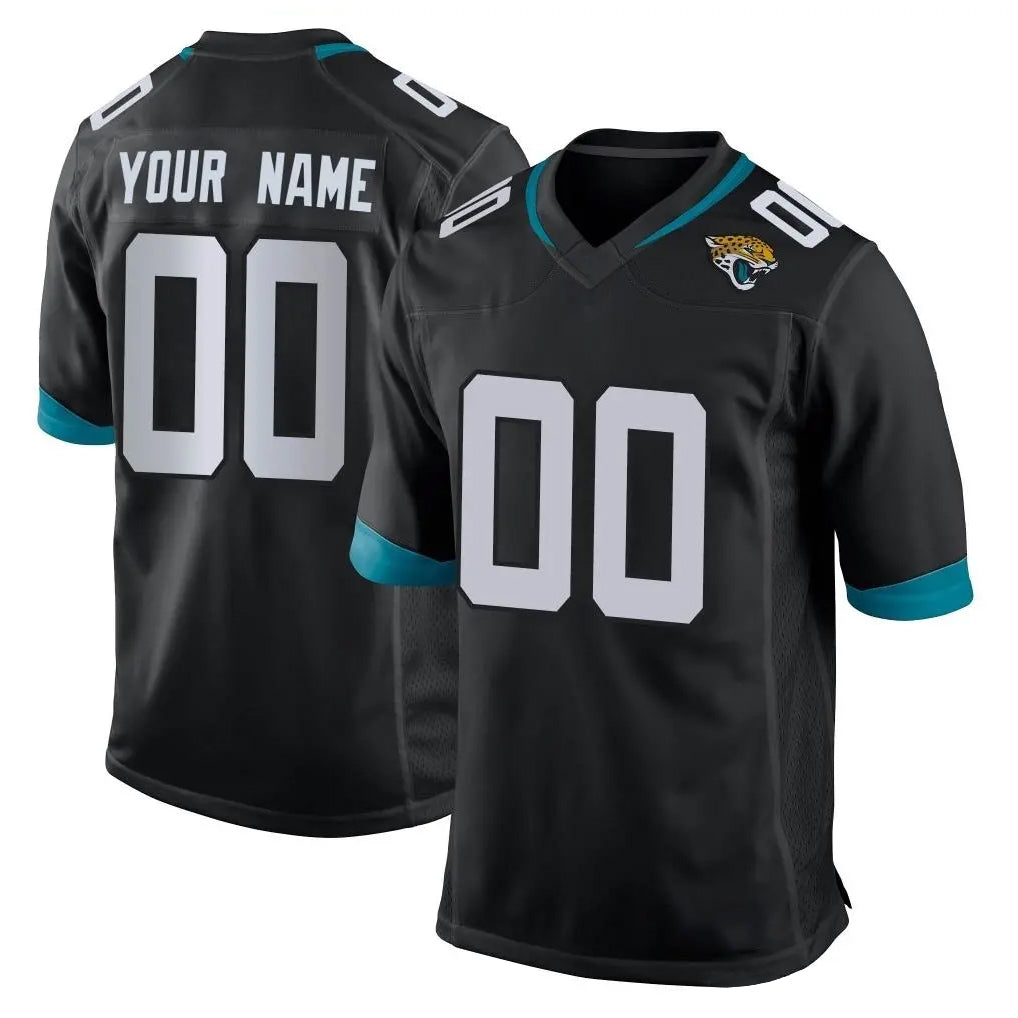 Custom J.Jaguars Black Home Game Any Name & Numbers CBdoa Stitched Jerseys