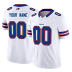 Custom B.Bills White Vapor F.U.S.E. Limited Home Game Any Name & Numbers CBdoa Stitched Jerseys