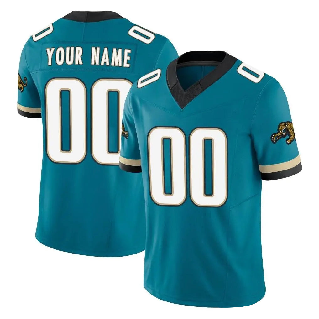 Custom J.Jaguars Teal Prowler Throwback Vapor F.U.S.E. Limited Home Game Any Name & Numbers CBdoa Stitched Jerseys