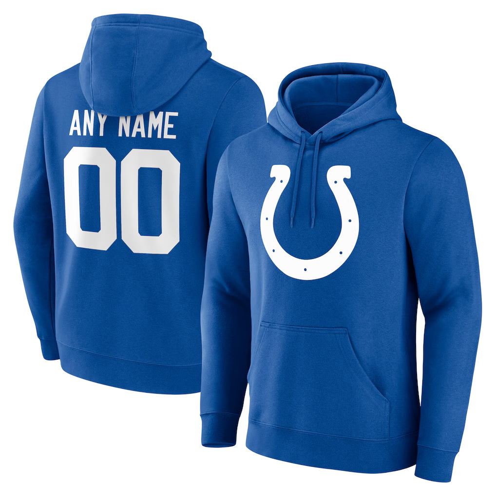 Custom IN.Colts Royal Pullover Hoodie Limited Any Name & Numbers CBdoa Stitched Jerseys