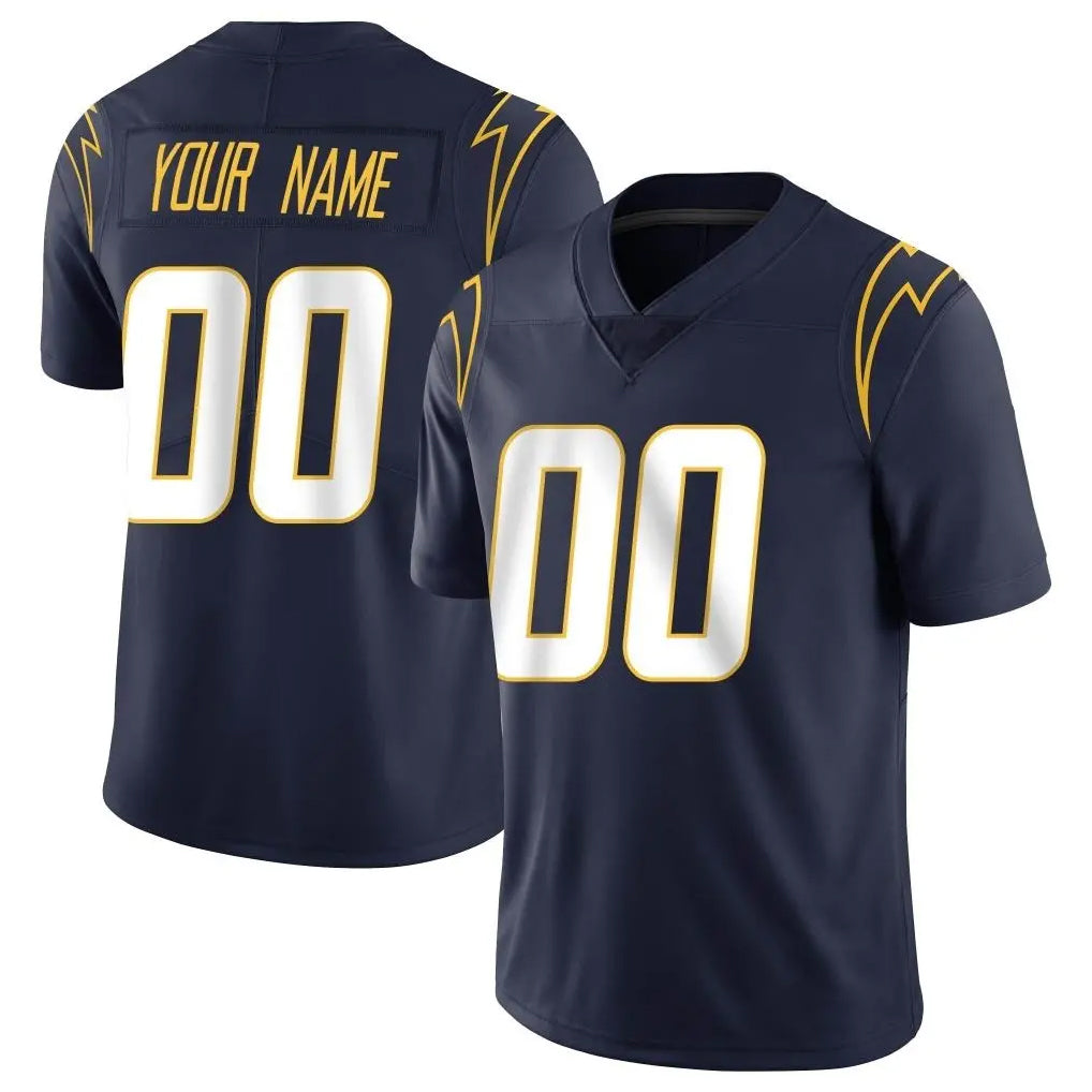 Custom LA.Chargers Navy Limited Vapor Untouchable Home Game Any Name & Numbers CBdoa Stitched Jerseys