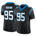 C.Panthers #95 Derrick Brown Player Black Vapor F.U.S.E. Limited Home Game CBdoa Stitched Jerseys