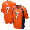 D.Broncos #7 John Elway Player Orange Game CBdoa Stitched Jerseys