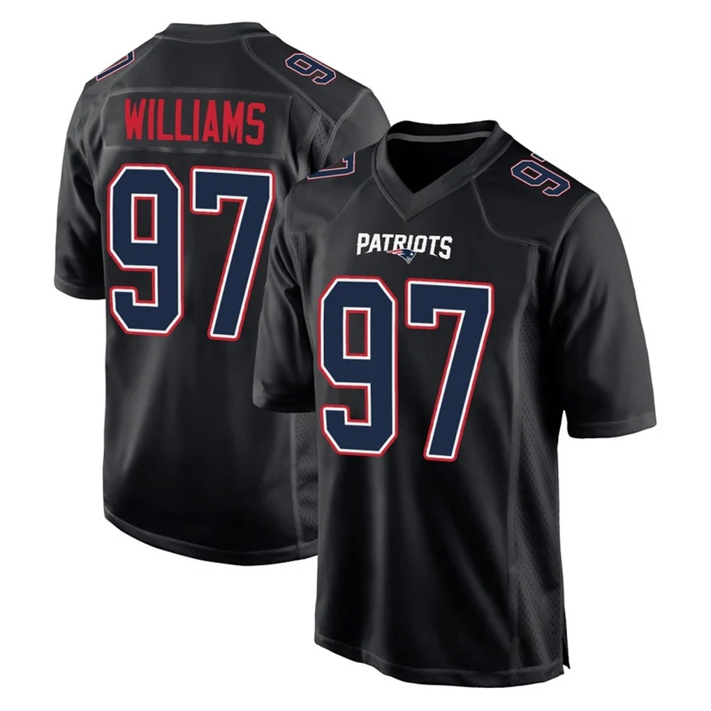 NE.Patriots #97 Milton Williams Player Carbon Fashion Limited Home Game CBdoa Stitched Jerseys