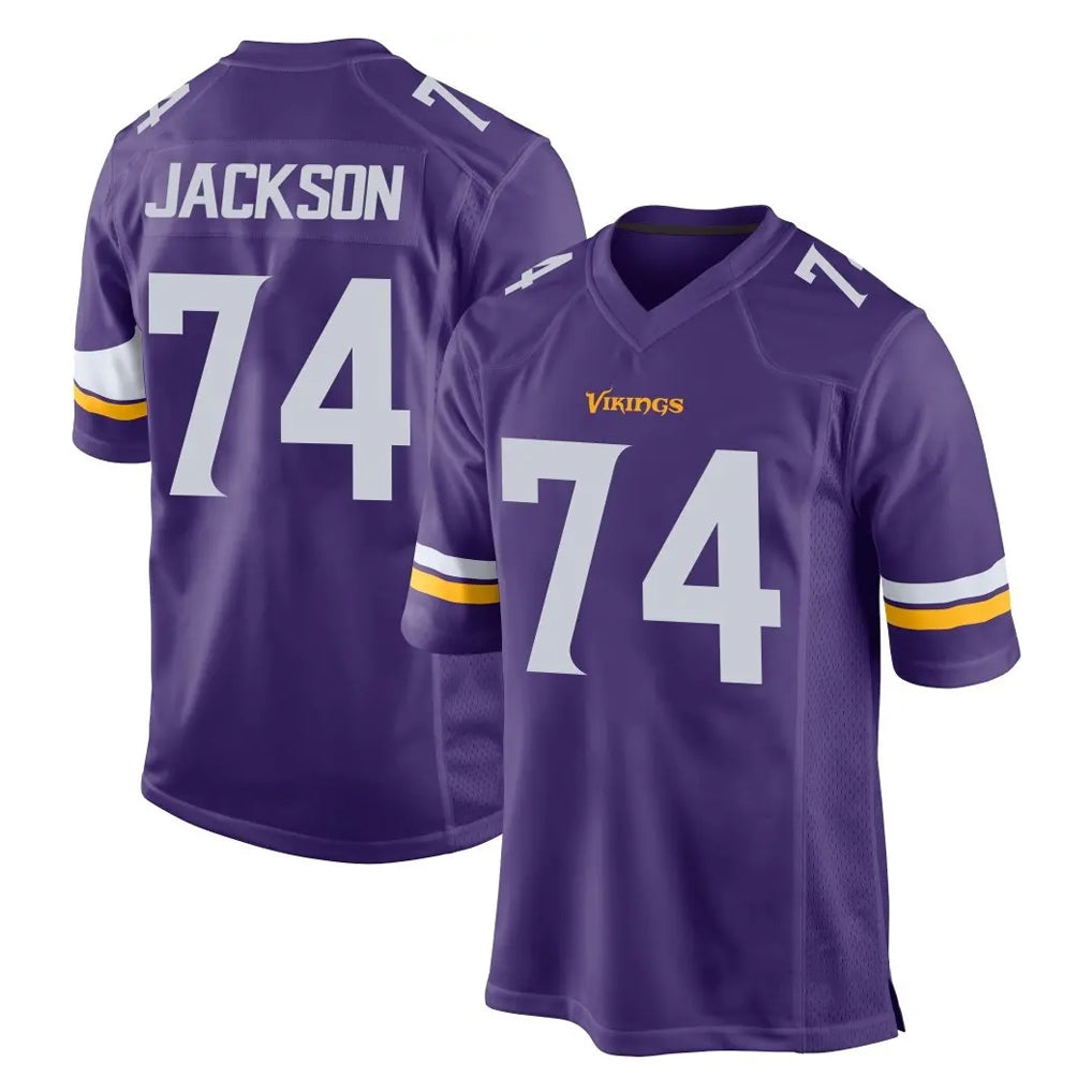 MN.Vikings #74 Donovan Jackson Player Purple Home Game CBdoa Stitched Jerseys