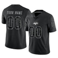Custom NY.Jets Black Limited Reflective Home Game Any Name & Numbers CBdoa Stitched Jerseys