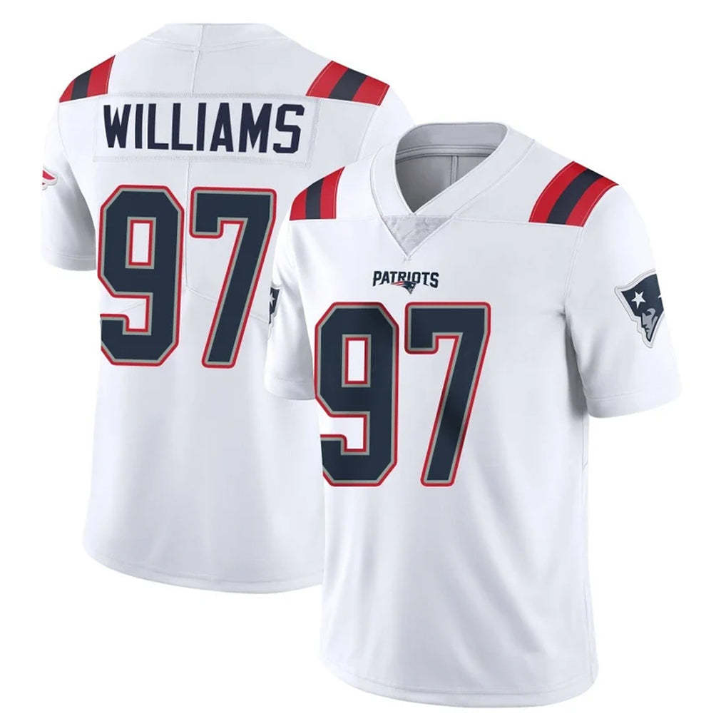 NE.Patriots #97 Milton Williams Player White Vapor Untouchable Home Game CBdoa Stitched Jerseys