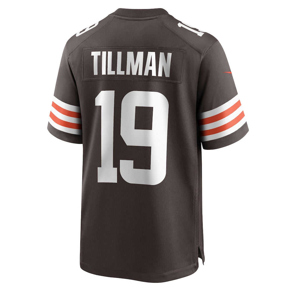 CBdoa C.Browns #19 Cedric Tillman Brown Game Jersey