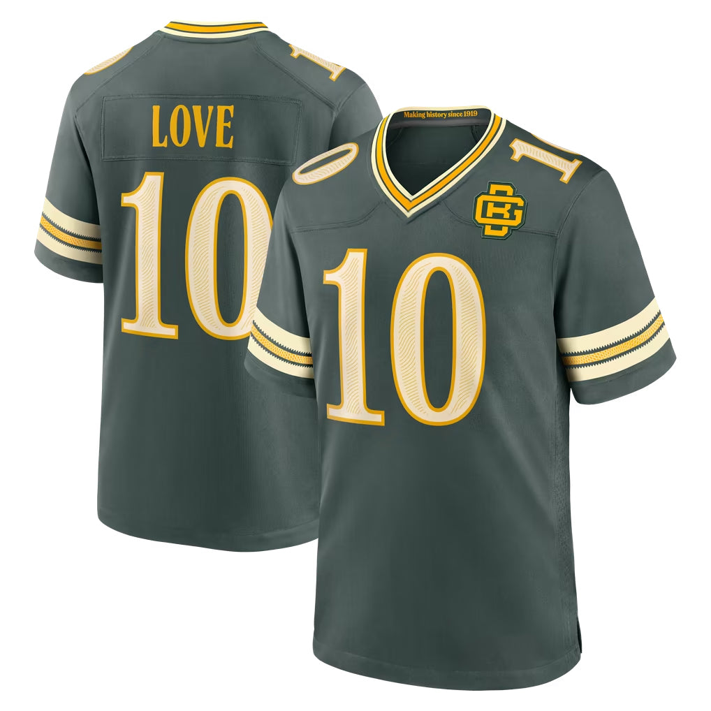 GB.Packers #10 Jordan Love Player Green 2026 Rivalries Collection Home Game CBdoa Stitched Jerseys