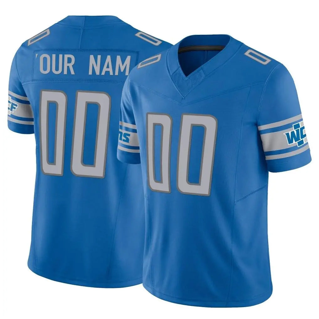 Custom D.Lions Blue Vapor F.U.S.E. Limited Home Game Any Name & Numbers CBdoa Stitched Jerseys