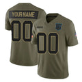 Custom C.Panthers Olive 2025 Salute to Service Limited Home Game Any Name & Numbers CBdoa Stitched Jerseys