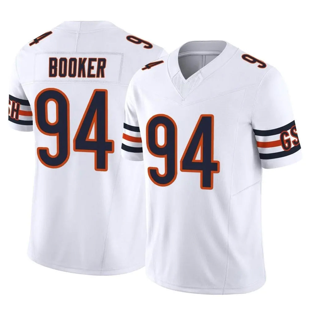 C.Bears #94 Austin Booker Player White Vapor F.U.S.E. Limited Home Game CBdoa Stitched Jerseys