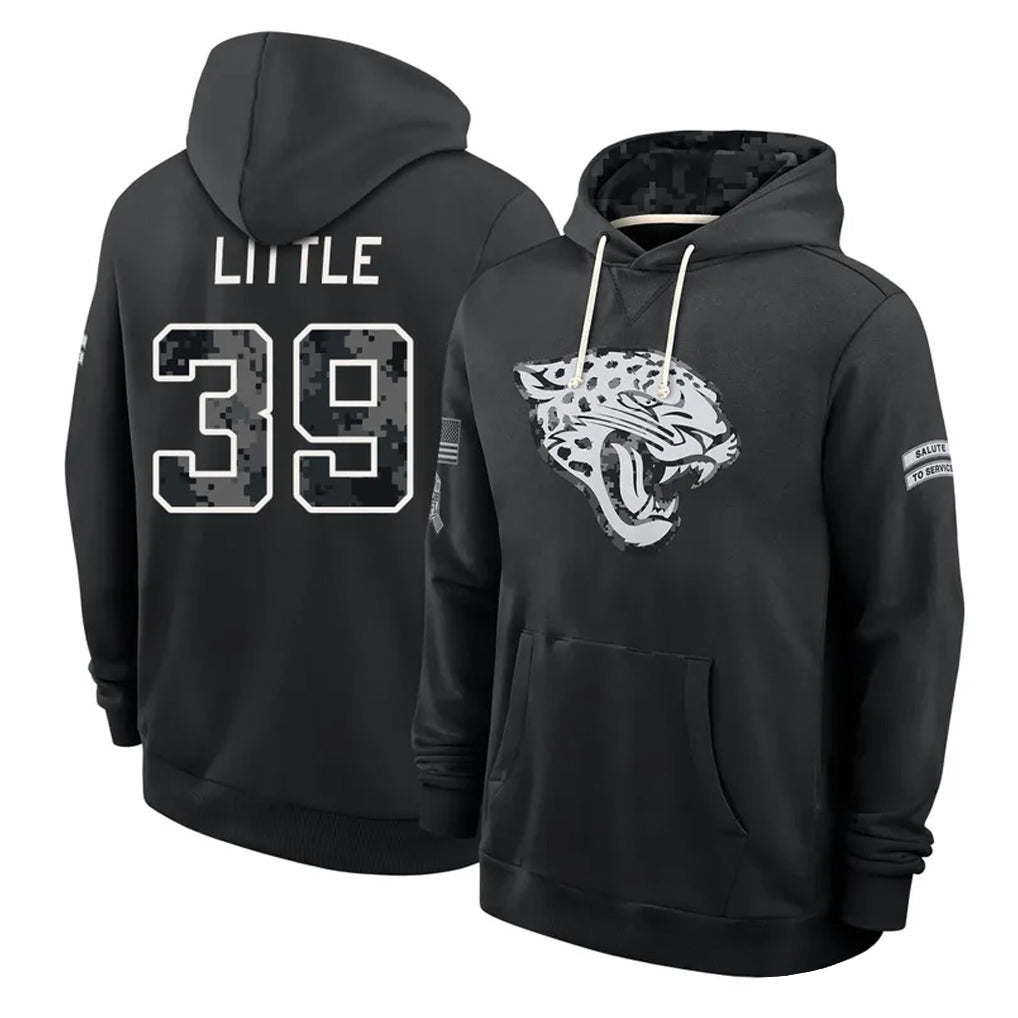 J.Jaguars #39 Cam Little Player 2026 Black Logo Pullover Hoodies Limited Game CBdoa Stitched Jerseys